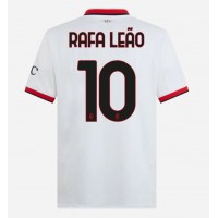 Maglia Calcio AC Milan Rafael Leao #10 Seconda Divisa 2024-25 Manica Corta